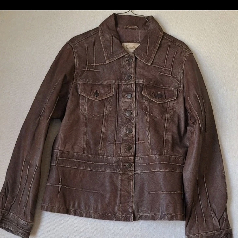 Scully XXL Brown Leather Women's Jacket 2X